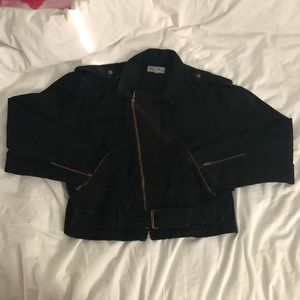 Paris blues vintage black jean jacket